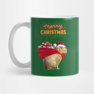 Capybara Merry Christmas, Capybara Pets, Cute capybara Mug